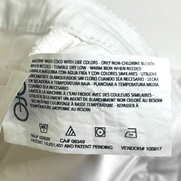 Jessica Simpson Women's White High Rise  Side Slit Short -  Size 12 NWOT - Picture 8 of 9